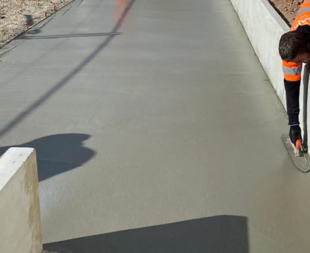 Béton lissé main
