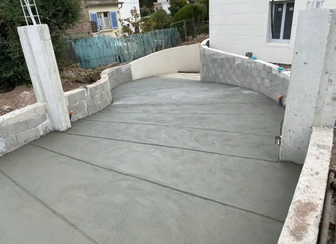 Béton taloché